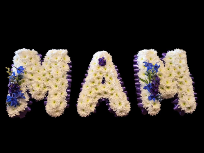 Letters - A beautifully handcrafted letter tribute created to honour a -loved one with dignity, love and lasting remembrance.
