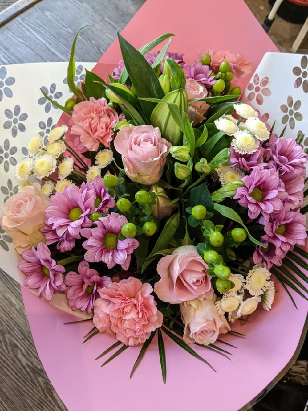 Pink dutch aqua bouquet Product Image