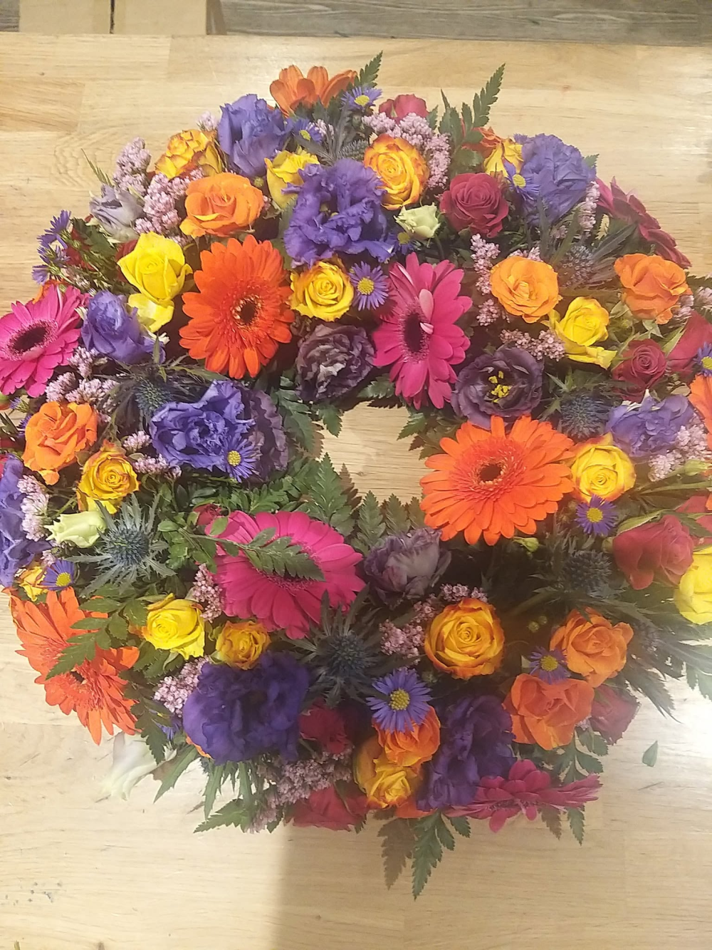 vibrant mixed wreath Product Image