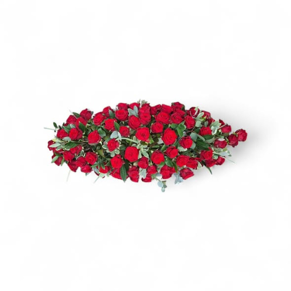 red rose casket spray Product Image
