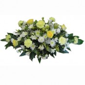 Mixed flower casket spray